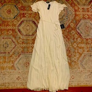 White Wrap Maxi Dress